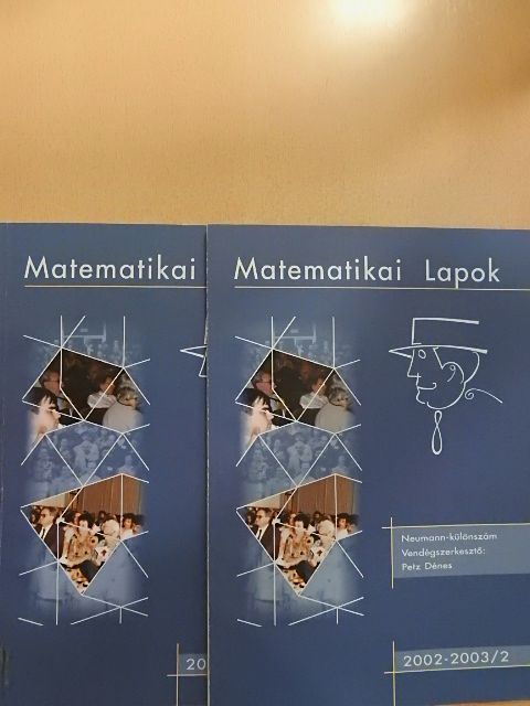 Aczél János - Matematikai Lapok 2002-2003/1-2. [antikvár]