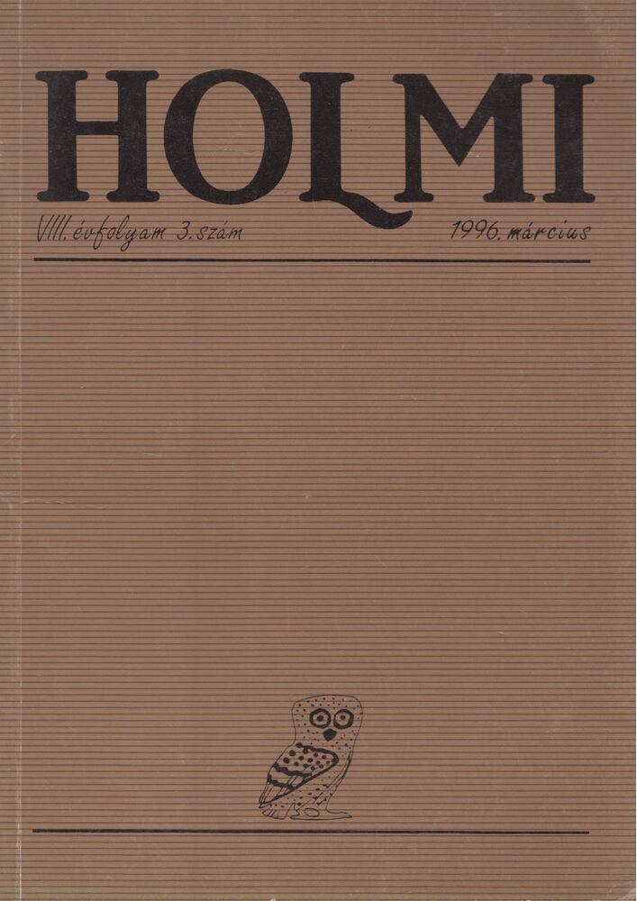 Réz Pál - Holmi 1995. március 3. szám [antikvár]