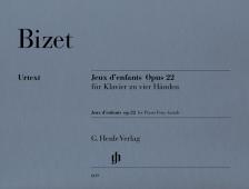 Bizet - JEUX D`ENFANTS OP.22 FÜR KLAVIER ZU VIER HAENDEN URTEXT (VOSS/GROETHUYSEN)