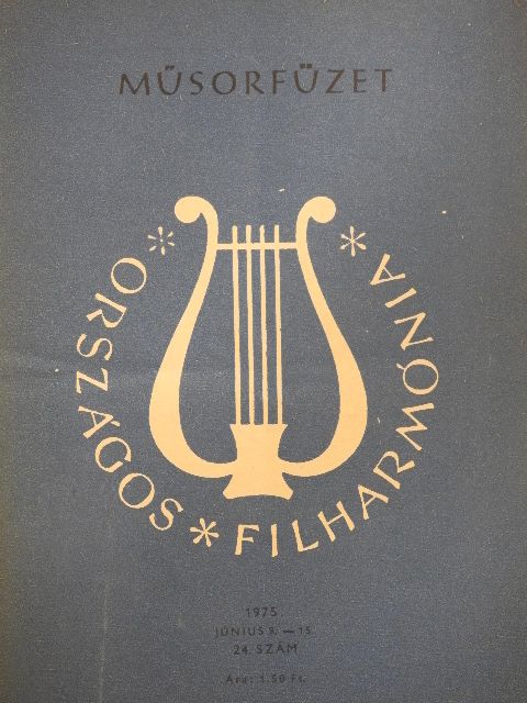 Juhász Előd - Országos Filharmónia Műsorfüzet 1975/24. [antikvár]
