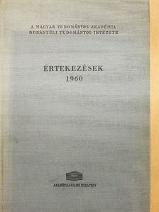 Kolta János - Értekezések 1960 [antikvár]