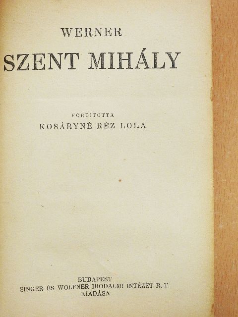 Werner - Szent Mihály [antikvár]
