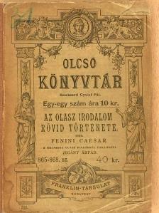 Fenini Caesar - Az olasz irodalom rövid története [antikvár]