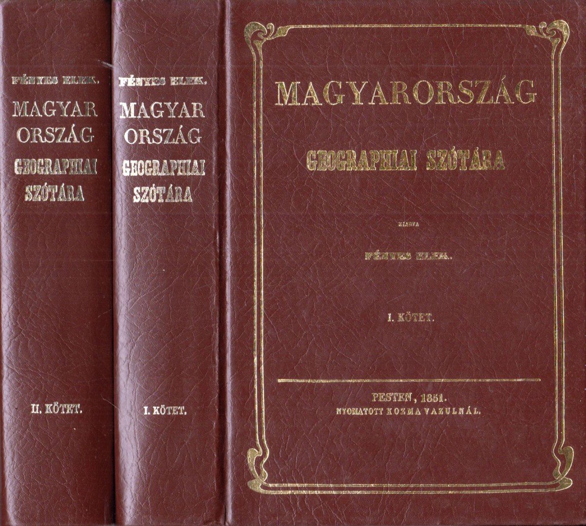 Fényes Elek - Magyarország geographiai szótára I-II. [antikvár]