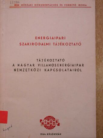 Energiaipari szakirodalmi tájékoztató - különszám [antikvár]