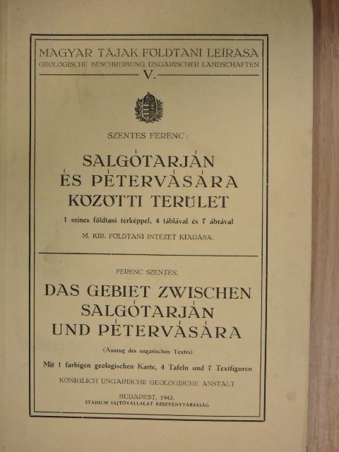 Szentes Ferenc - Salgótarján és Pétervására közötti terület [antikvár]