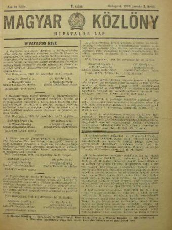 Magyar Közlöny 1950. január 3.-június 30. (fél évfolyam) [antikvár]