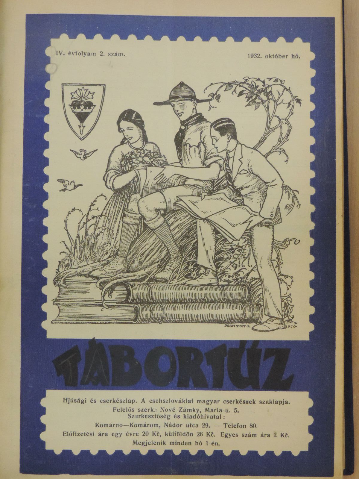 Dr. Szerényi Ferdinánd - Tábortűz 1932-1934. (nem teljes évfolyamok) [antikvár]