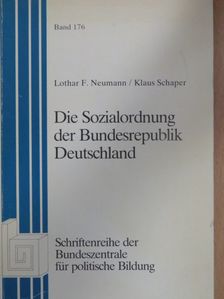 Klaus Schaper - Die Sozialordnung der Bundesrepublik Deutschland [antikvár]