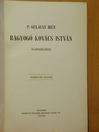 P. Gulácsy Irén - Ragyogó Kovács István [antikvár]