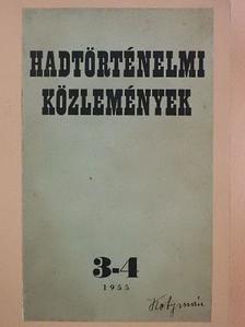 A. V. Fjodorov - Hadtörténelmi Közlemények 1955/3-4. [antikvár]