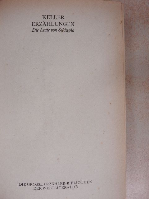 Gottfried Keller - Erzählungen [antikvár]