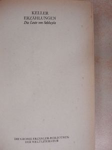 Gottfried Keller - Erzählungen [antikvár]