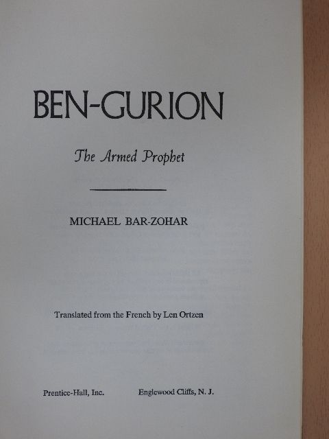 Michael Bar-Zohar - Ben-Gurion [antikvár]