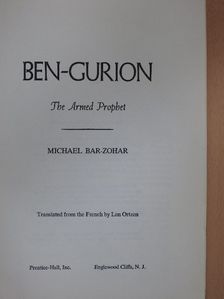 Michael Bar-Zohar - Ben-Gurion [antikvár]