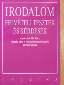 Daragó Dénes - Irodalom felvételi tesztek és kérdések [antikvár]