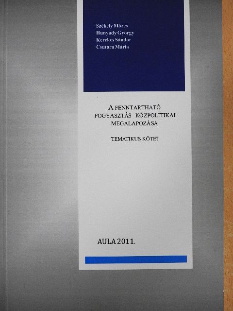 Berlinger Edina - A fenntartható fogyasztás közpolitikai megalapozása [antikvár]