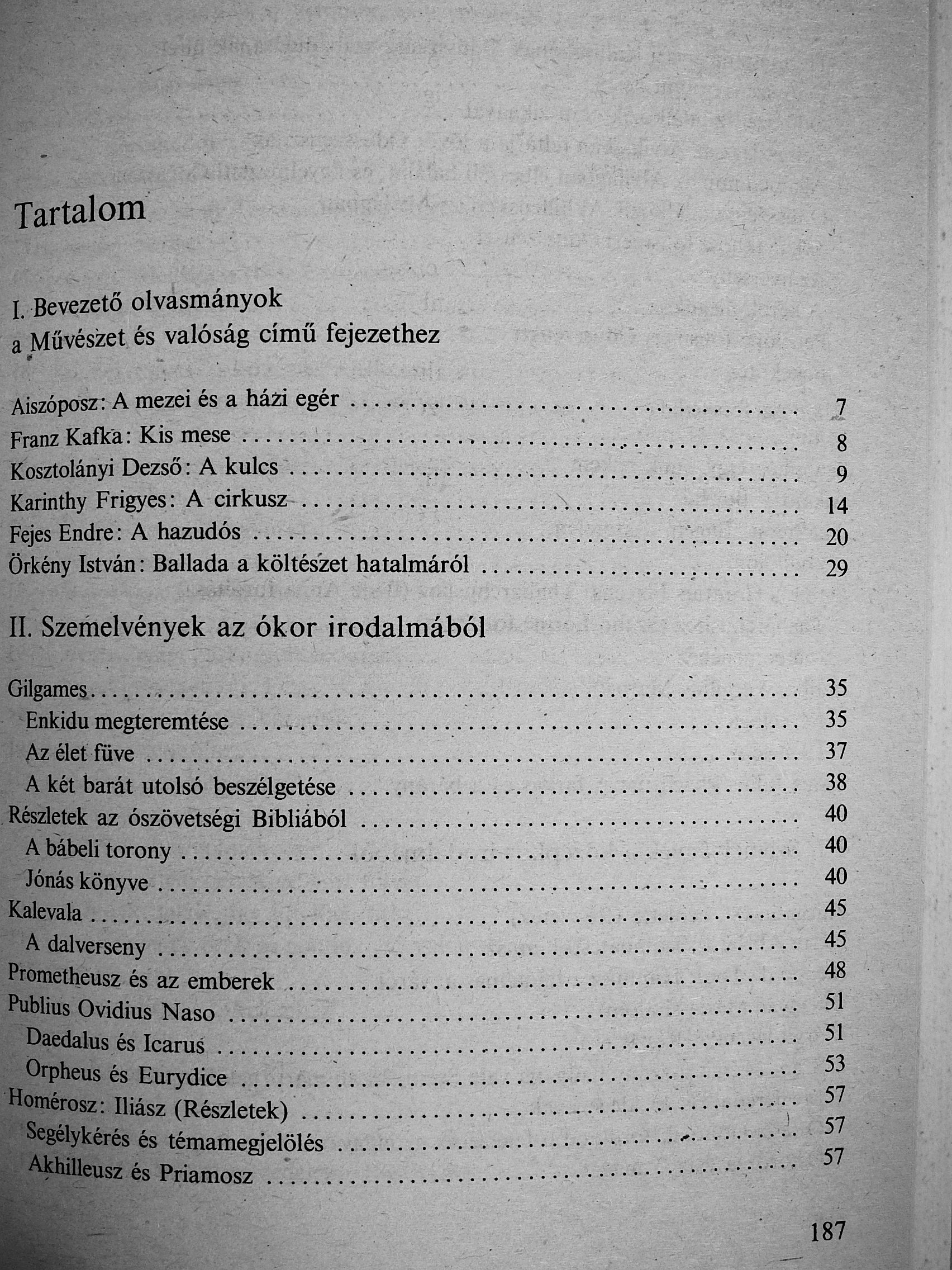 Aiszóposz - Irodalmi szöveggyűjtemény I. [antikvár]