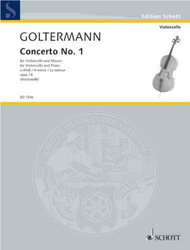 GOLTERMANN - CONCERTO NO.1 a-MOLL OP.14 FÜR VIOLONCELLO UND KLAVIER (R.HINDEMITH)