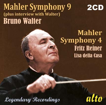 MAHLER - SYMPHONY 9 & 4 2CD BRUNO WALTER, REINER FRIGYES