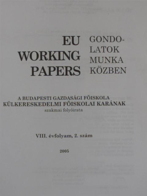 Gabriella Iglói - Gondolatok munka közben 2005/2. [antikvár]