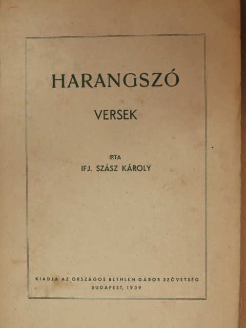 Ifj. Szász Károly - Harangszó [antikvár]