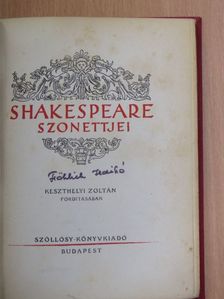 William Shakespeare - Shakespeare szonettjei [antikvár]