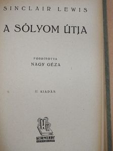 Sinclair Lewis - A sólyom útja [antikvár]