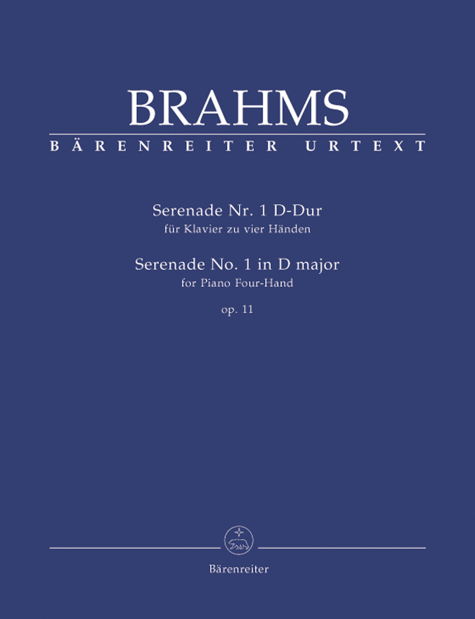 BRAHMS... - SERENADE NR.1 D-DUR OP.11 FÜR KLAVIER ZU VIER HAENDEN URTEXT