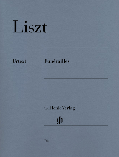 LISZT - FUNÉRAILLES FÜR KLAVIER URTEXT HERAUSGEGEBEN VON ERNST-GÜNTER HEINEMANN