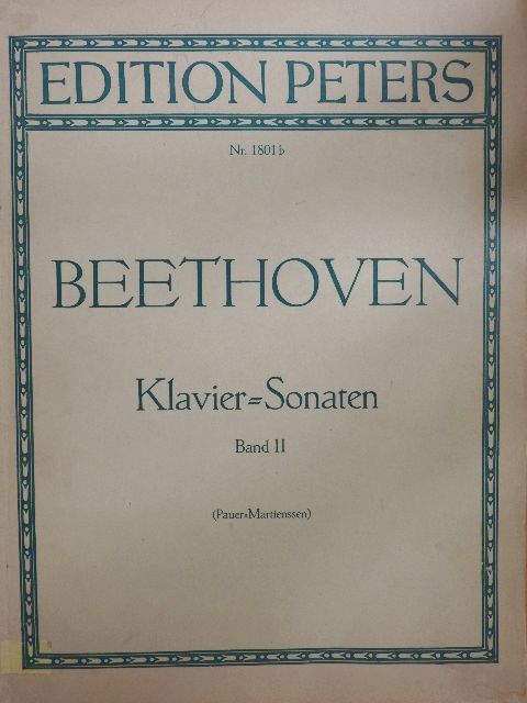 Ludwig van Beethoven - Sonaten für Klavier zu zwei Händen II. [antikvár]
