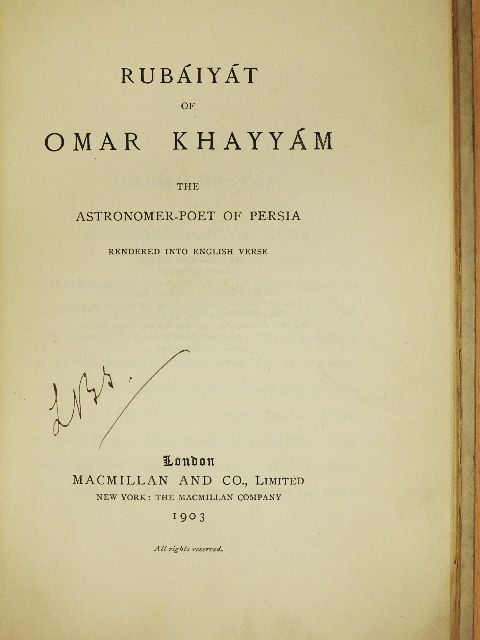 Omar Khayyám - Rubáiyát of Omar Khayyám [antikvár]
