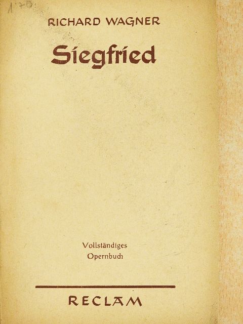 Richard Wagner - Siegfried [antikvár]