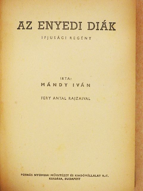 Mándy Iván - Az enyedi diák [antikvár]
