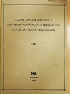 Magyar néprajzi bibliográfia 1988. [antikvár]