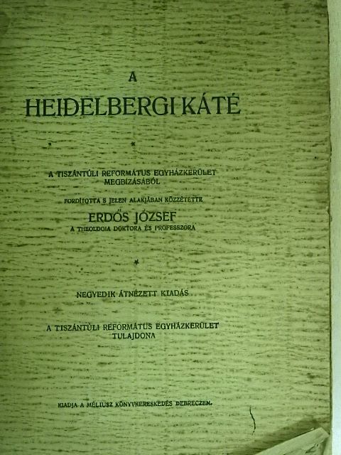 A heidelbergi káté [antikvár]