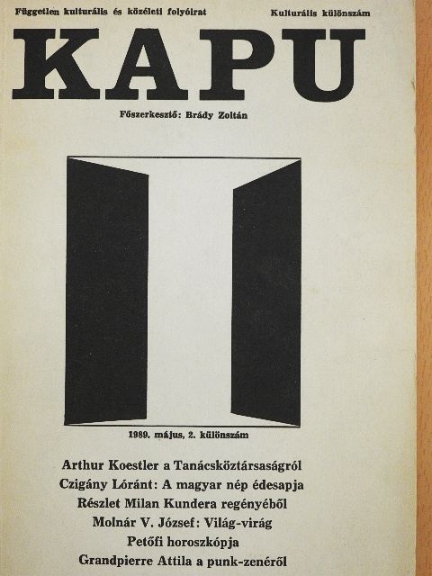 Ádám Tamás - Kapu 1989. május. 2. különszám [antikvár]
