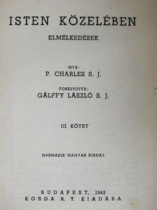 P. Charles - Isten közelében III. [antikvár]