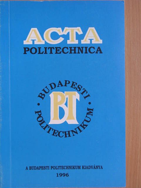 Ágostháziné Dr. Eördögh Éva - Acta Politechnika [antikvár]