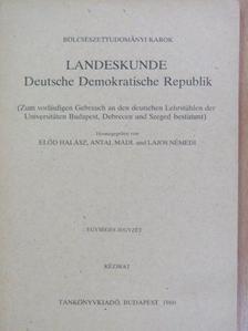 Antal Mádl - Landeskunde Deutsche Demokratische Republik [antikvár]