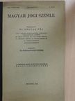 Csánk Béla - Magyar jogi szemle 1943. március 1. [antikvár]