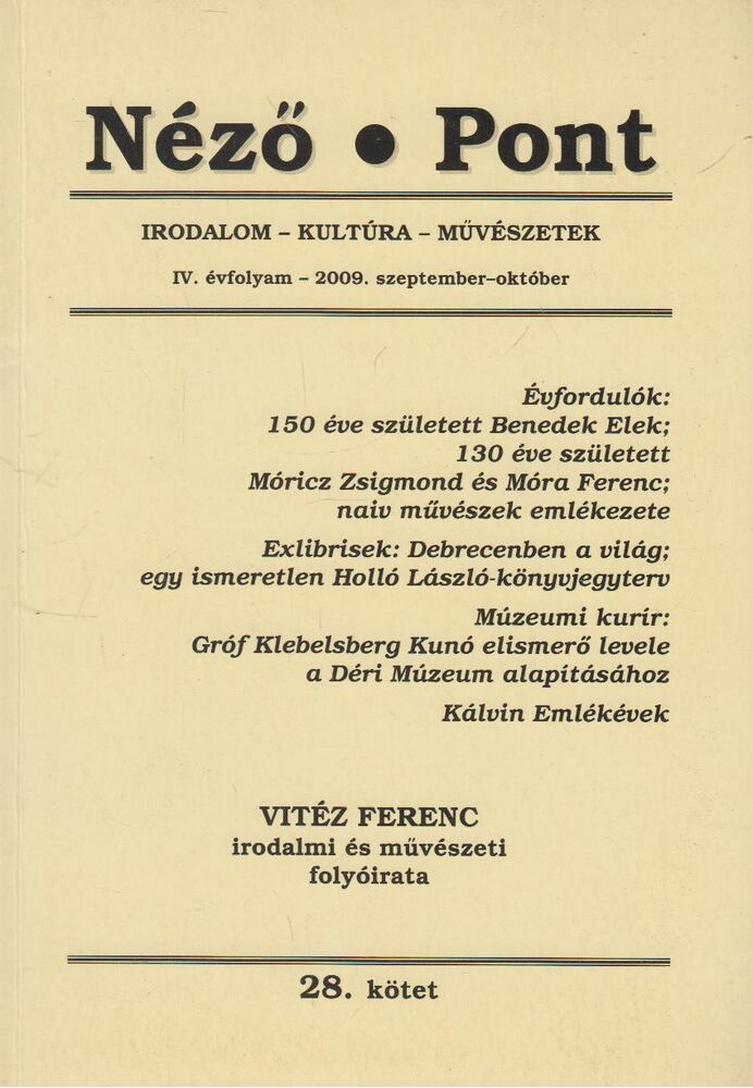 Vitéz Ferenc - Néző - Pont 2009. IV. éfv. szeptember - október [antikvár]
