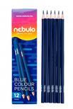 Színes ceruza, kék, háromszög, Nebulo
