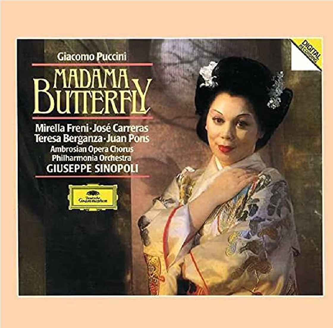 Puccini - MADAMA BUTTERFLY 3CD SINOPOLI, FRENI, CARRERAS, PONS