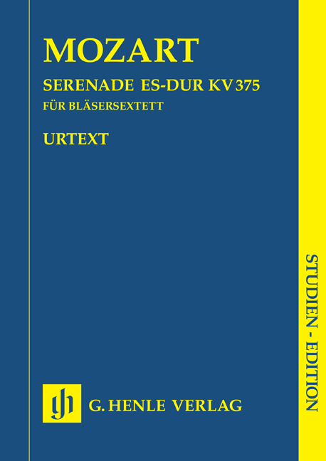MOZART, W,A, - SERENADE ES-DUR KV 375 FÜR BLAESERSEXTETT STUDIENPARTITUR URTEXT