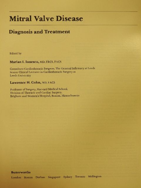 Joseph B. Borman - Mitral Valve Disease [antikvár]
