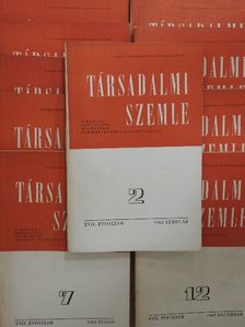 Apró Éva - Társadalmi Szemle 1962. (nem teljes évfolyam) [antikvár]