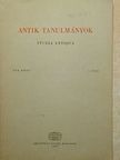 Adamik Tamás - Antik tanulmányok 1983/1. [antikvár]
