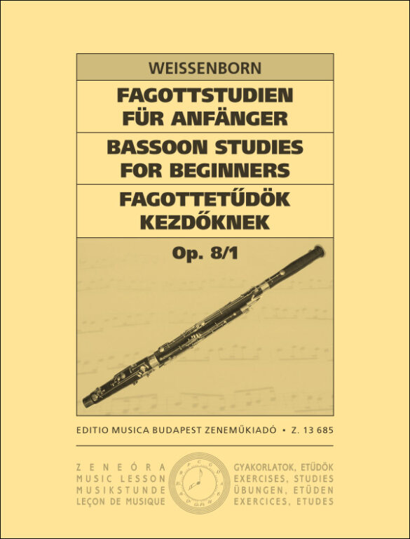 WEISSENBORN - FAGOTTETŰDÖK KEZDŐKNEK OP.8/1