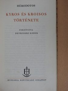 Hérodotos - Kyros és Kroisos története [antikvár]